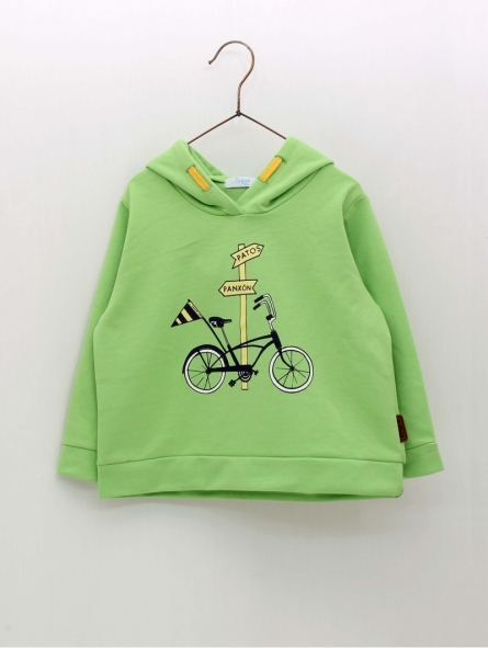 Sudadera desenho bicicleta