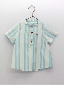 Camisa pescoço mao listras