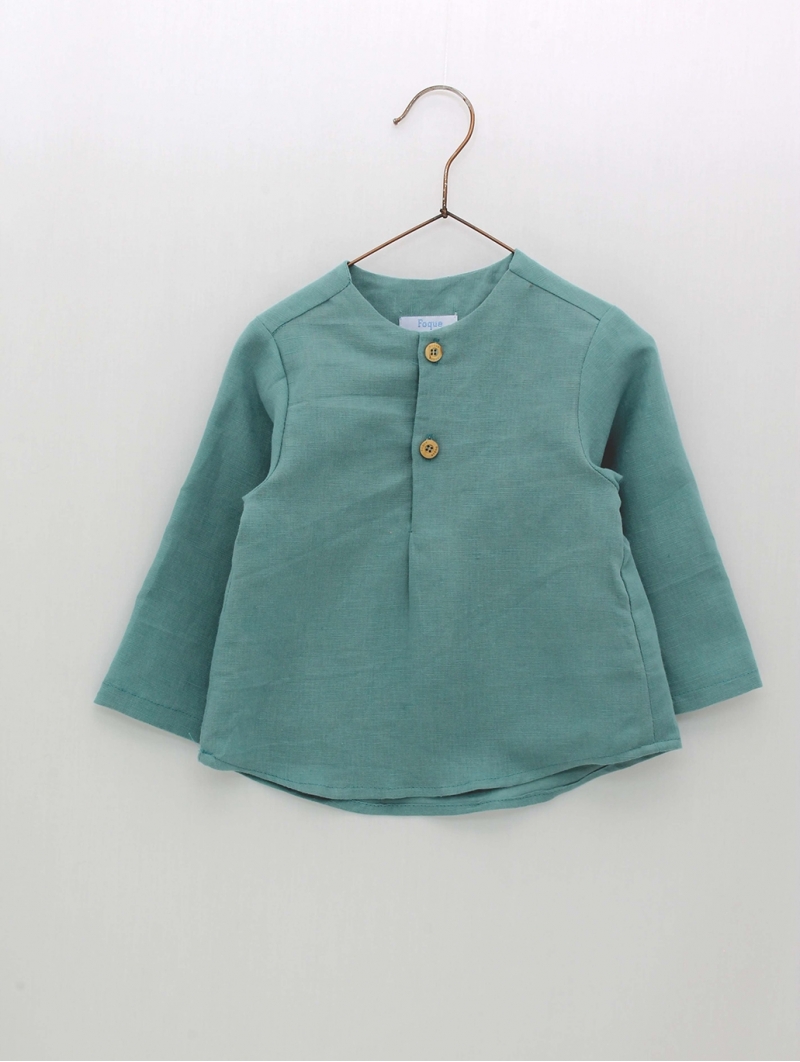 Camisa lino verde