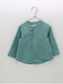 Camisa linho verde