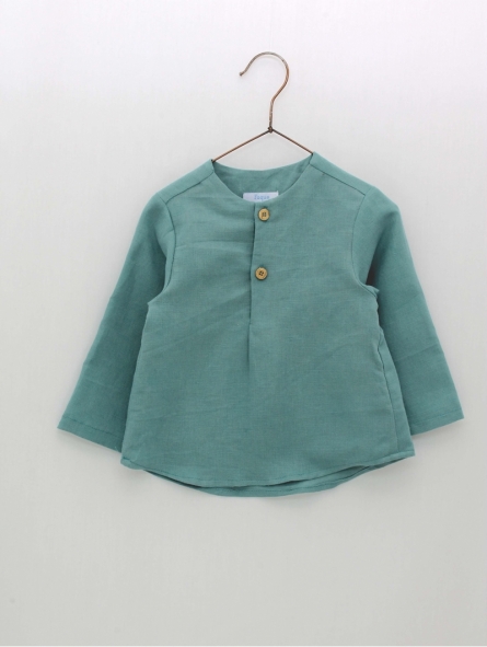 Camisa lino verde