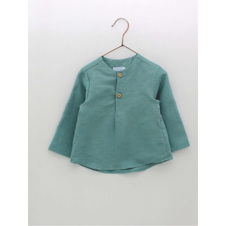 Camisa lino verde