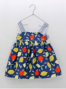 Fruit print strappy dress
