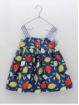 Vestido tirantes estampado frutas