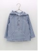 Striped shirt with hood