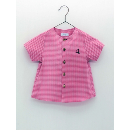 Camisa cuadros fucsia