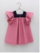 Fuchsia gingham dress