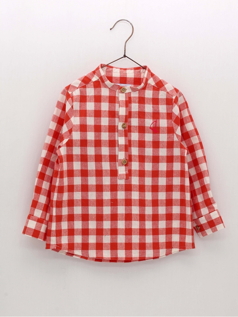 Camisa Vichy manga longa