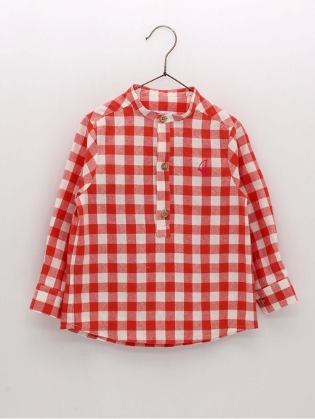 Camisa Vichy manga longa