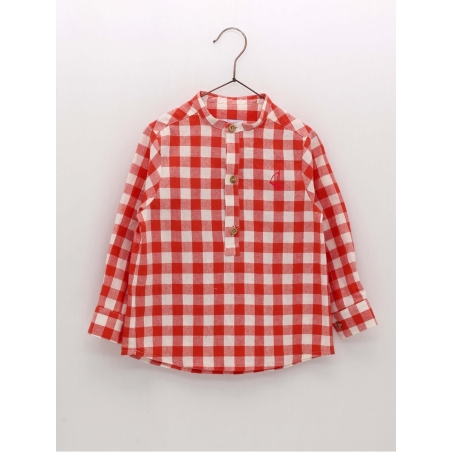 Camisa Vichy manga longa