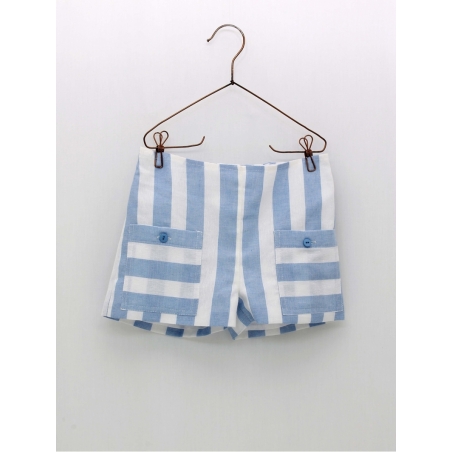 Striped bermuda shorts
