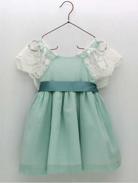 Vestido bambula com puntilla