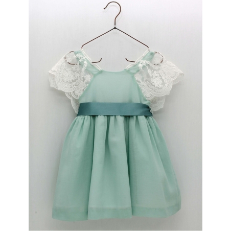 Vestido bambula com puntilla