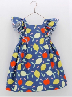 Vestido estampado frutas