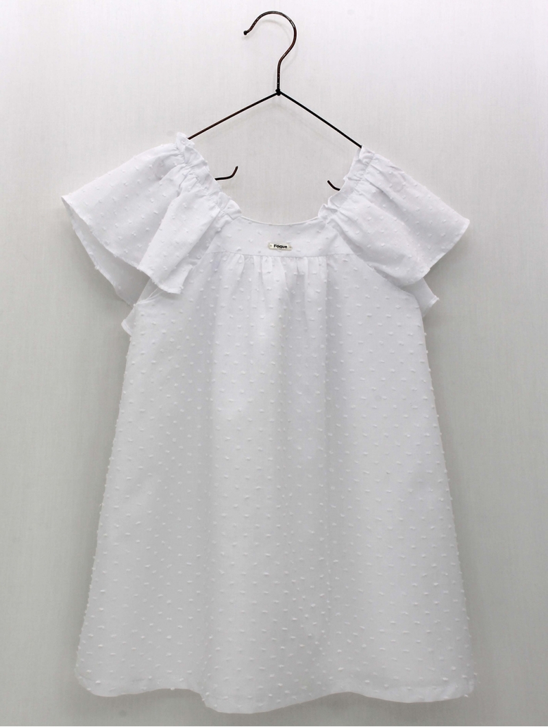 Vestido plumeti blanco
