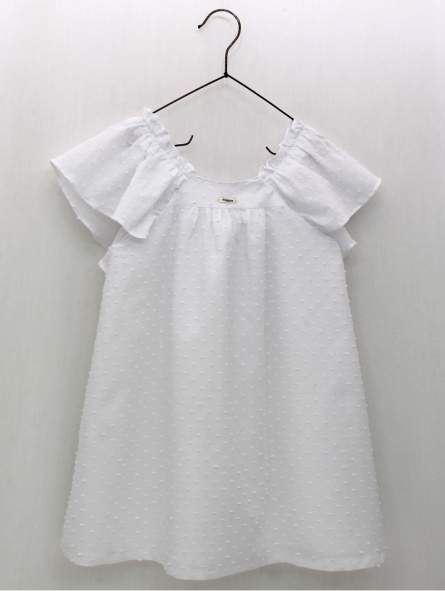 Vestido plumeti blanco