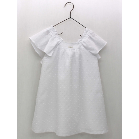 Vestido plumeti blanco