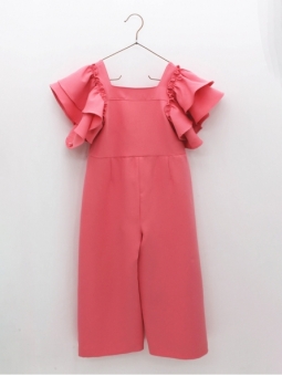 Mono Rosa con volantes