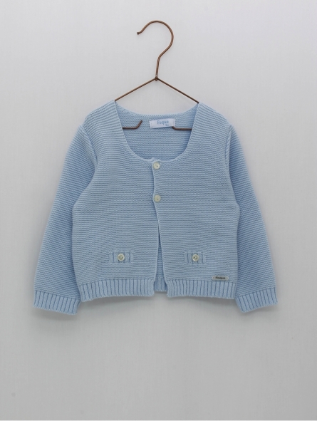 Long garter stitch jacket