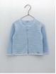 Chaqueta larga listada