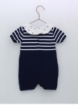 Sailor knit romper