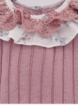 Conjunto jubón canalé e cuequinha plumeti flores