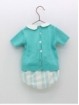 Turquoise doublet and briefs set