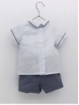 Conjunto blusa milrayas e calça linho