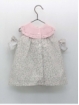 Vestido cuello punto flor liberty