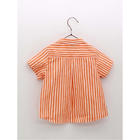 Camisa rayas naranja 