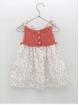 Vestido vuerpo ponto e flores