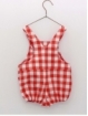 Vichy checked dungarees