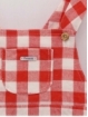 Vichy checked dungarees