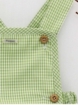 Green vichy dungarees