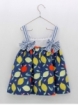 Vestido tirantes estampado frutas