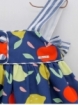 Vestido tirantes estampado frutas