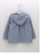 Striped shirt with hood