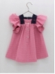 Fuchsia gingham dress