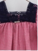 Fuchsia gingham dress