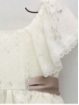 Vestido encaje y entredós con lazo
