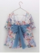 Floral cut waist dress