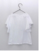 Camiseta blanca manga volante