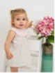 Vestido cuello punto flor liberty