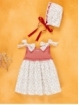 Vestido vuerpo ponto e flores