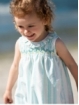 Striped dress with honeycomb