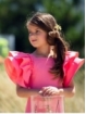 Pink jumpsuit with ruffles