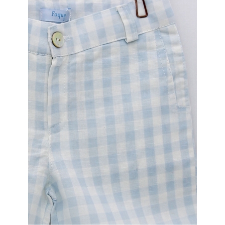 Calça curta quadros
