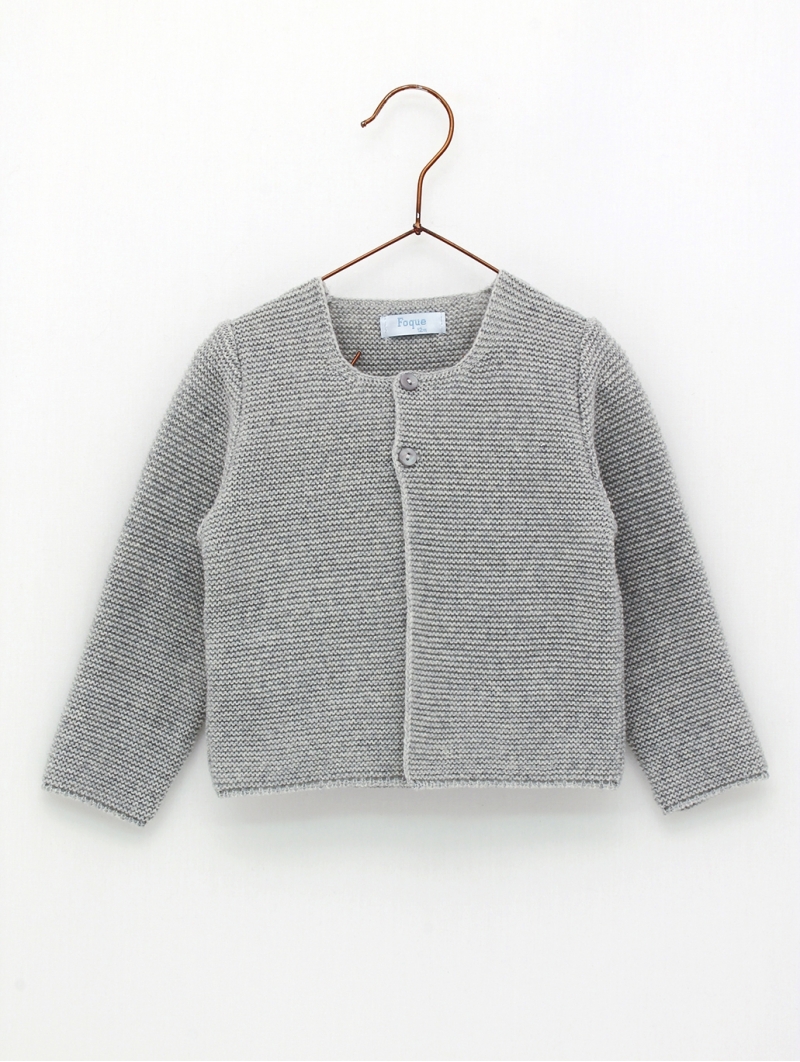 Garter stitch jacket