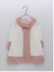 Two-tone knitted coat