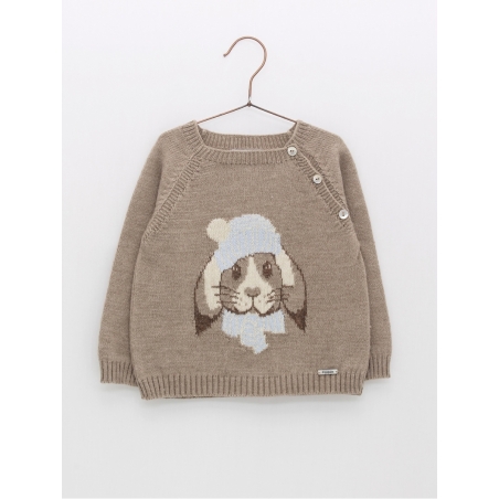 Rabbit drawing sweater